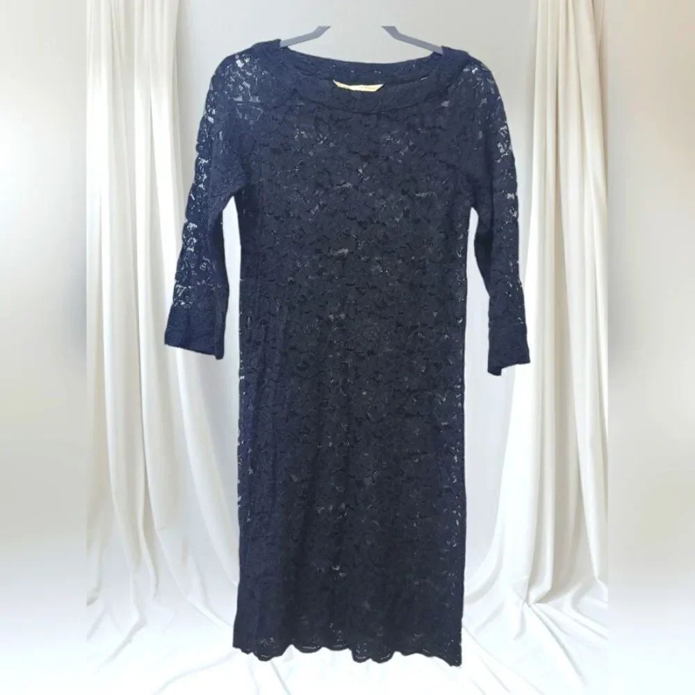DIANE vonFURSTENBERG Lace Black Dress, 10
